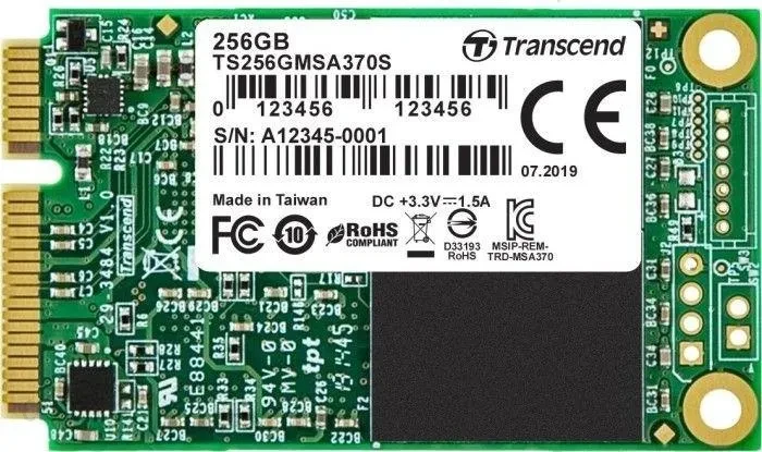 Transcend Dysk Ssd Transcend Ts256Gmsa370S Internal Solid State Drive Msata 256 Gb Serial Ata Iii Mlc (TS256GMSA370S)