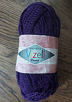 Пряжа ленточная Vizell. Фиолетовая