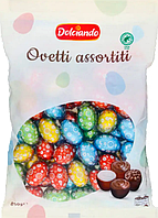 Шоколадные яйца с начинкой Dolciando Ovetti Assortiti ассорти 850 г (8017596066039)