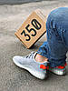 Чоловічі кросівки Adidas Yeezy Boost 350 V2 Tail Light Кеди Адідас Ізі Буст 350 сірі primeknit  текстиль весна літо, фото 10