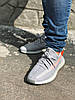 Чоловічі кросівки Adidas Yeezy Boost 350 V2 Tail Light Кеди Адідас Ізі Буст 350 сірі primeknit  текстиль весна літо, фото 11