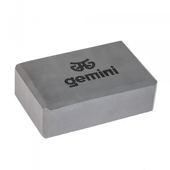 Блок упор цеглинка для йоги для розтяжки  GEMINI матеріал EVA щільний вага 180 грам однотонний