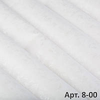 Обои Влагостойкие Бумажные снежно-белые для потолка и на стену 08-00 (53см х 10м)