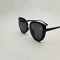 Солнцезащитные очки бабочки женские, молодежные, стильные, черные очки Studio