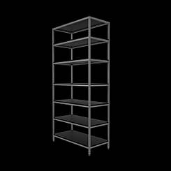 Стелаж 1200х550х2600 з полицями металевий для майстерні технічний склад гараж офіс ССП-03