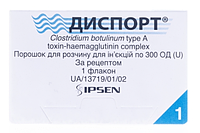 ДИСПОРТ®, порошок для розчину для ін'єкцій по 300 ОД у флаконі №1