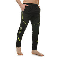 Штаны спортивные мужские Lingo SPORTS LD-9201 размер L (рост 160-170) цвет черный-салатовый р nm