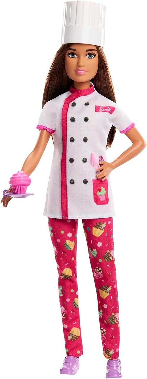 Лялька Барбі Шеф-кухар кондитер Barbie Career Pastry Chef Doll HKT67