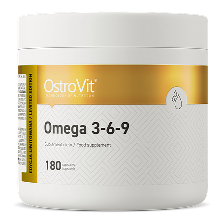 Риб'ячий жир OstroVit Omega 3-6-9 180 капс Польща, фото 1