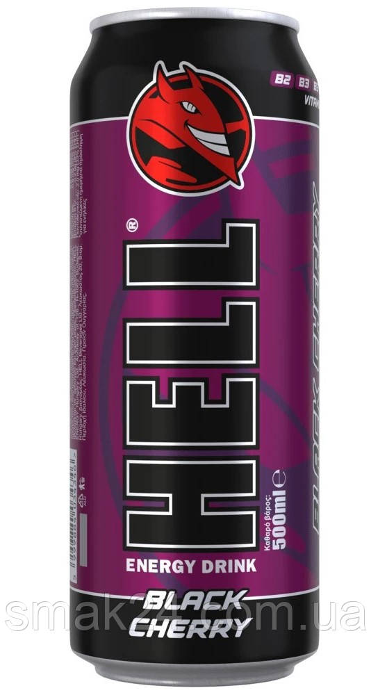 Енергетичний напій Hell Energy Drink Black Cherry 500 мл Угорщина