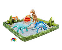 Intex Игровой центр "Парк динозавров", размер 201x201x36 см, от 2 лет BB