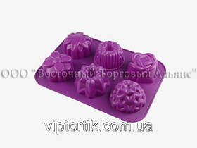 Силіконова форма — M07 — Асорті квіткове No2