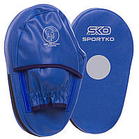 Лапа Пряма подовжена для боксу та єдиноборств SPORTKO PD3 колір синій
