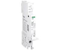 Auxiliary contact, Acti9 A9A, iSD, 1 C/O, 100mA to 6A, 24VAC to 415VAC, 24VDC to 130VDC, bottom connection