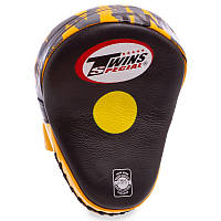 Лапа вигнута для боксу та єдиноборств TWINS PML10 колір жовтий