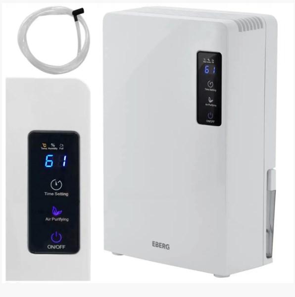 Осушувач повітря для квартири (будинку) з баком 65 Вт EBERG ZAG RG19408 Поглинач вологи для приміщень, фото 1