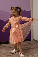 Нарядное платье детское, длинный рукав