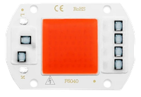 Светодиодная матрица COB LED 50 Вт 220В фитосветодиод. Фито матрица с драйвером