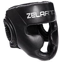Шлем боксерский с полной защитой Zelart BO-3954 размер S цвет черный pm