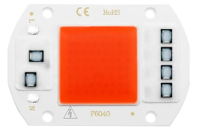 LED-зборка, 50W LED Grow, 60x40 мм. Фітосвітлодіод для рослин, Світлодіод повного спектра