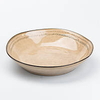 Тарелка неглубокая круглая керамическая 23 см для сервировки стола Lodgi