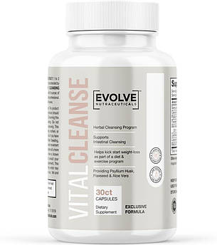 Прискорене зниження ваги преміумкласу Evolve Nutraceuticals Vital Cleanse 30 капсул