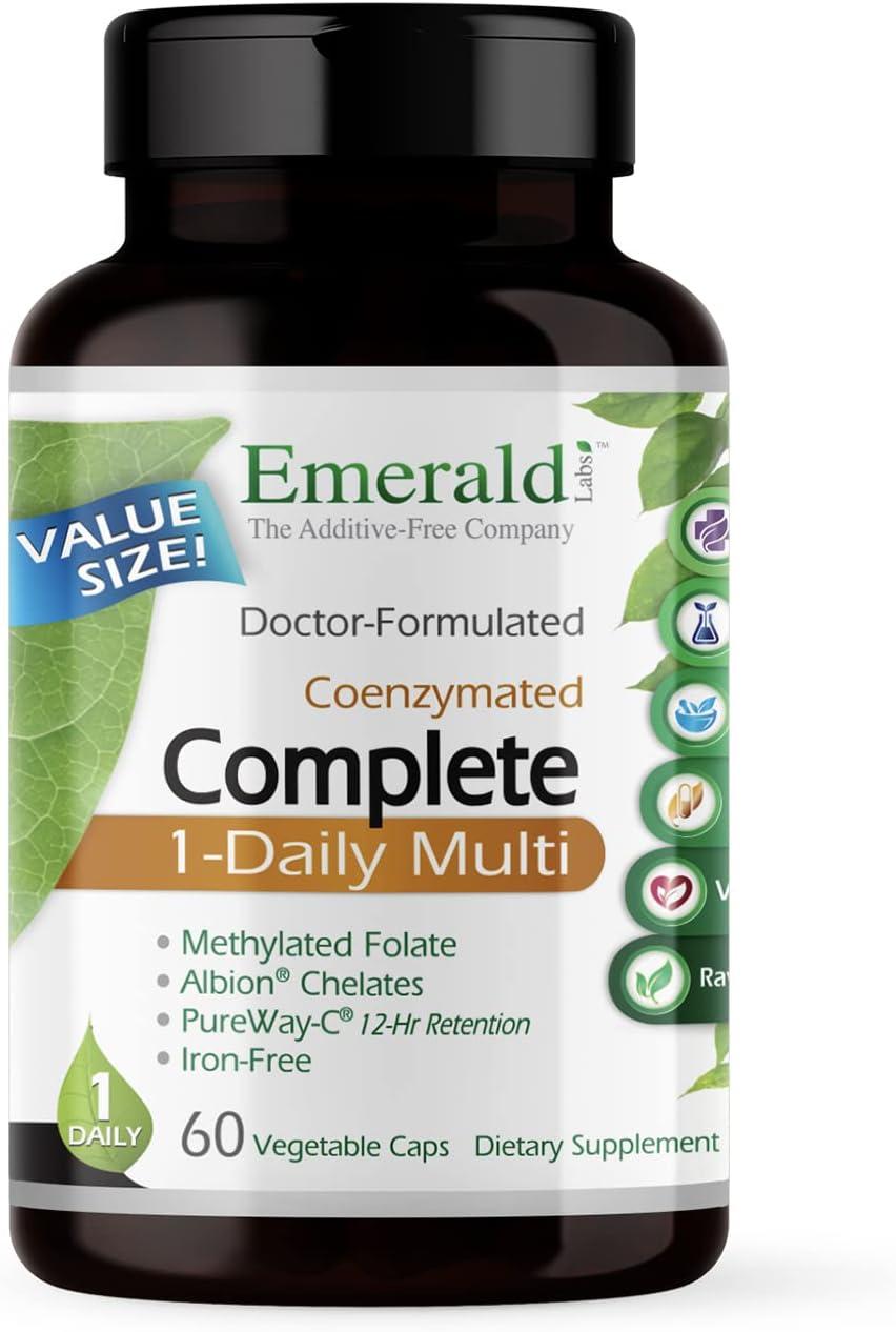 Біодоступні щоденні вітаміни преміумкласу Emerald Labs Complete 1-Daily Multi 60 капсул