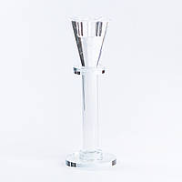 Подсвечник на ножке стеклянный декоративный 18.5 (см) на одну свечу Lodgi