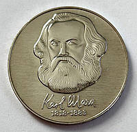 Германия, ГДР 20 марок 1983, 100 лет со дня смерти Карла Маркса.