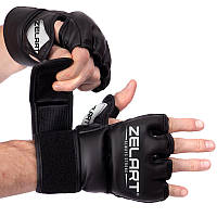 Перчатки для смешанных единоборств MMA Zelart BO-5699 размер XS цвет черный-белый pm