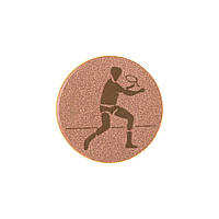 Жетон-наклейка 25мм Zelart Большой теннис 25-0079 цвет бронзовый ar