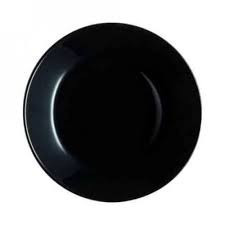 Тарілка десертна чорна Luminarc Zelie Black 180мм склокераміка V3891