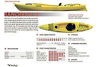 Каяк туристический одноместный для спорта и рыбалки Seabird Designs Ranchero kayak рыбацкий, байдарка
