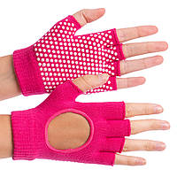 Перчатки для йоги и пилатеса Zelart FI-8367 цвет розовый ar