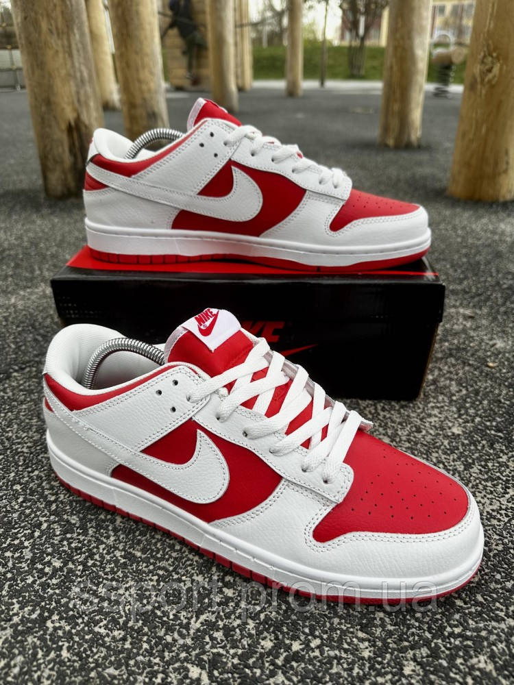 Кросівки Nike SB Dunk (white& red)