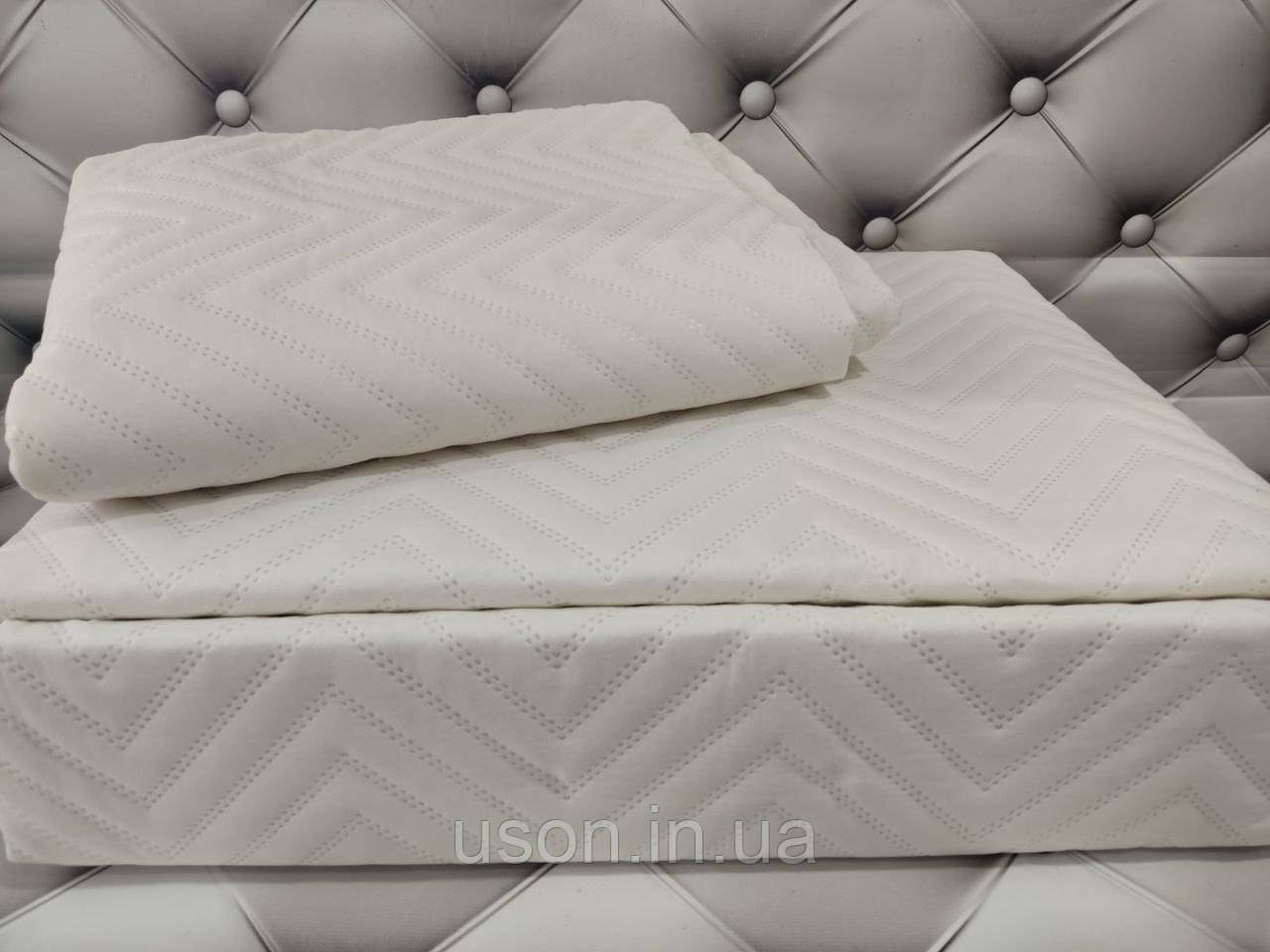 Літнє покривало з наволочками 250*260 TM So Sweet Туреччина кремовий колір, фото 1