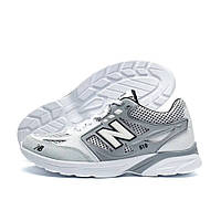 Літні кросівки  сітка New Balance колір білий, сірий