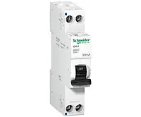 Диференційний автоматичний вимикач Acti9 IDIF K 1P + N 6 А/30 мА. Крива C. Тип А. Schneider Electric A9D49606
