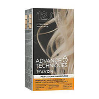 Устойчивая крем-краска для волос Avon Advance Techniques Салонный уход, 12.01 Ultra Light Ash Blonde 138 мл