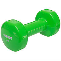 Гантели для фитнеса с виниловым покрытием Zelart Beauty TA-5225-4 цвет салатовый ar