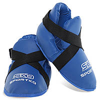 Фути захист ніг для єдинорборств SPORTKO ЗС1 SP-4707 розмір L колір синій