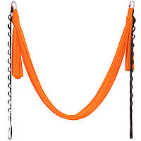 Гамак для йоги Zelart Antigravity Yoga DH6026 цвет оранжевый ar