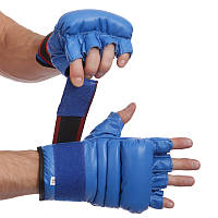 Рукавички для змішаних єдиноборств шкіряні ELS VL-01045 розмір XL колір синій