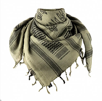 Тактический шарф шемаг с Трезубцем Зеленый, шарф для лица, арафатка, военный шарф DAYZ