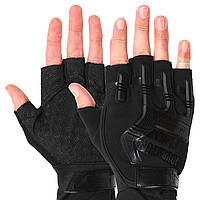 Перчатки тактические с открытыми пальцами ADVENTURE BC-4926 размер L цвет черный ar