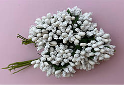 Тичинки біло-зелені – реалістичне та чудове доповнення до шикарних букетів з мильних квітів