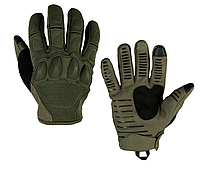 Перчатки тактические Wellberry Олива (L), Рукавицы штурмовые с закрытыми пальцами COSMI