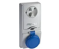 Unika interlocked socket - 32 A - 3P + N + E - 200...250 V AC - IP65 - panel