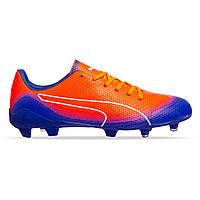 Бутси футбольні Zelart PM 873-6 розмір 44 колір оранжевий-синій
