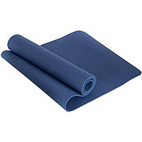 Килимок для фітнесу та йоги Zelart FI-4937 колір синій pm